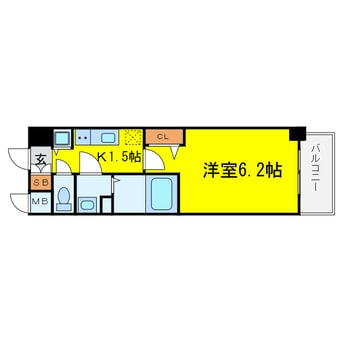 間取図 ポルト・ボヌール梅田ＷＥＳＴ