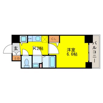 間取図 プレサンス塚本グランゲート