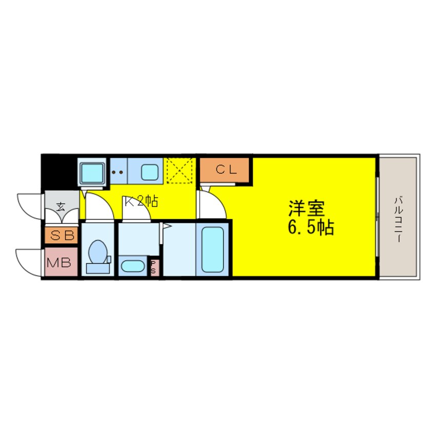 間取図 プレサンス梅田北オール