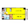 プラシード新町 1LDKの間取り