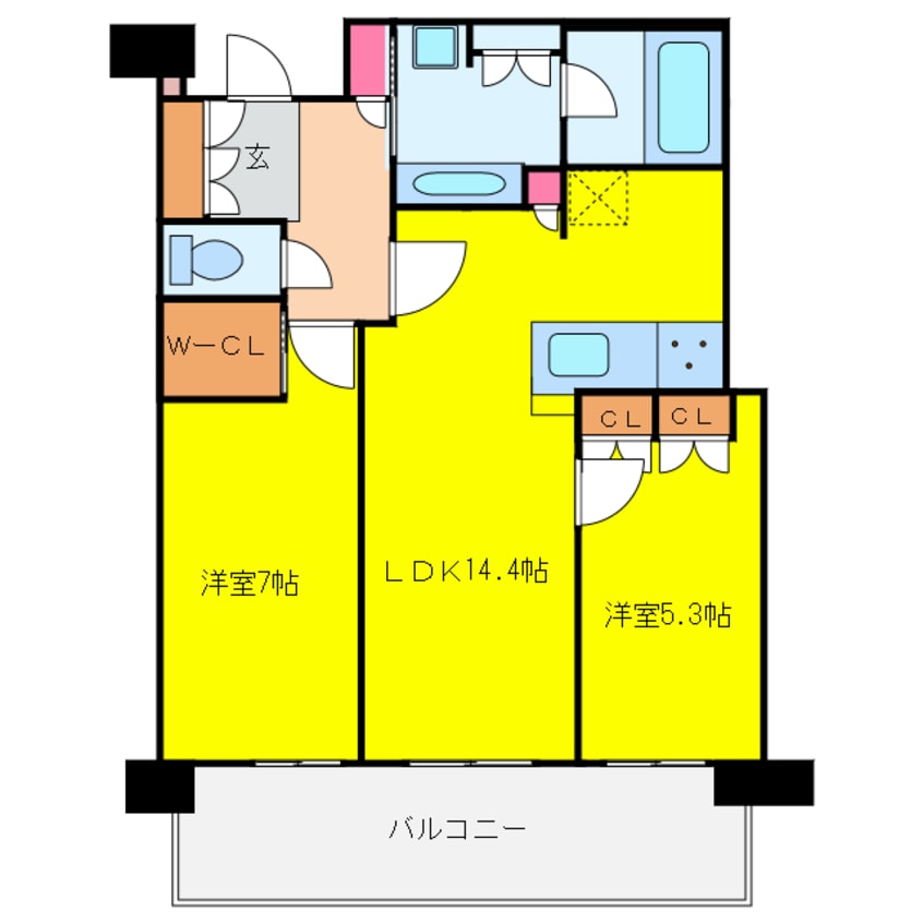 間取図 ザ・パークハウス中之島タワー