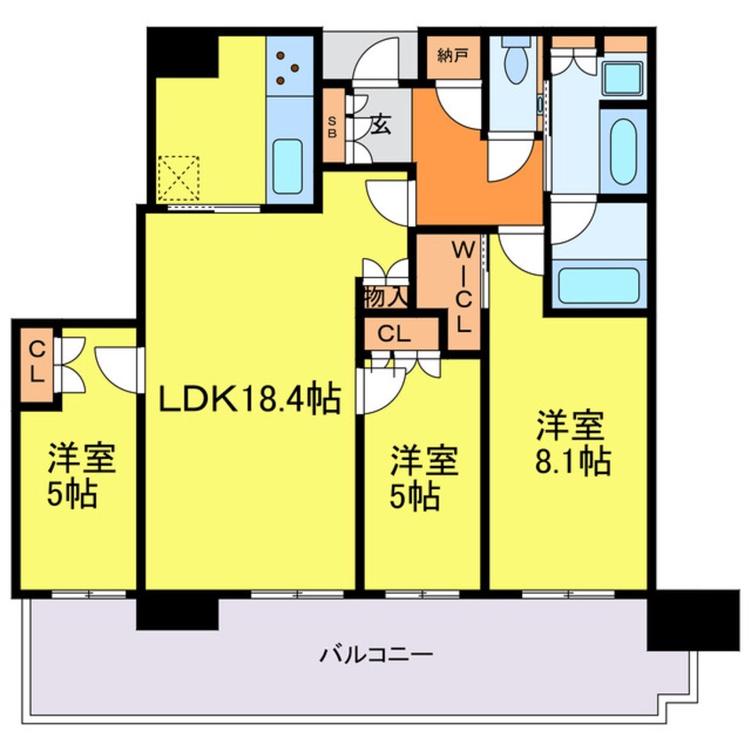 間取図 ザ・パークハウス中之島タワー