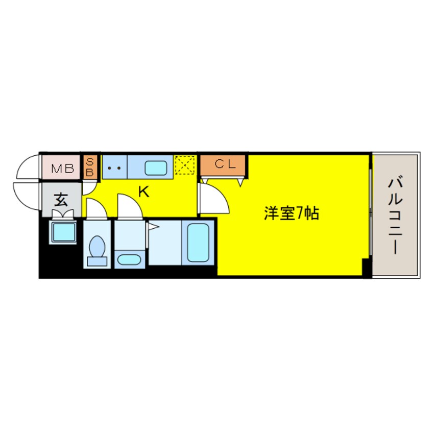 間取図 ファーストステージ江戸堀パークサイド