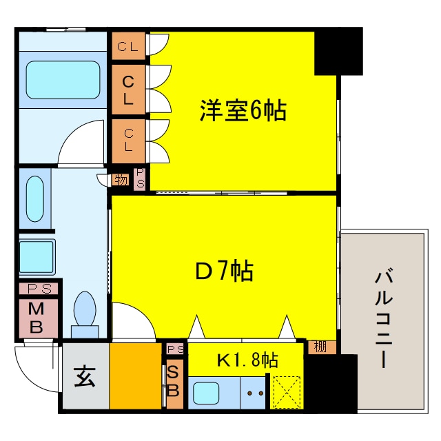 間取り図 リーガル四ツ橋立売堀Ⅱ