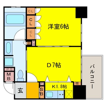 間取図 リーガル四ツ橋立売堀Ⅱ