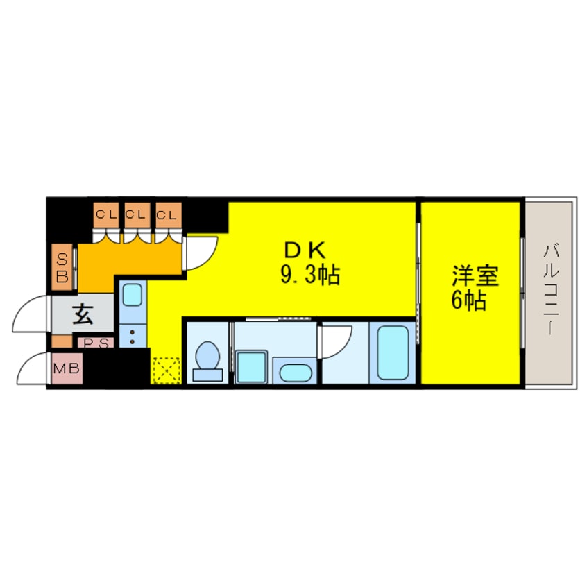 間取図 リーガル四ツ橋立売堀Ⅱ