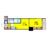 TLRレジデンス本町WEST 1DKの間取り