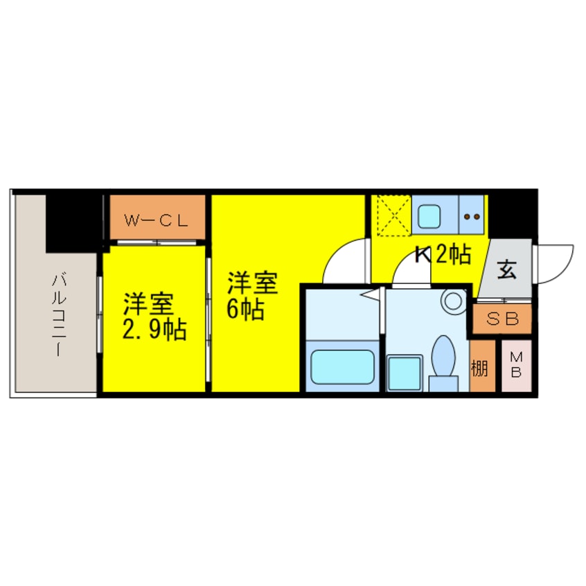 間取図 SERENiTE福島scelto