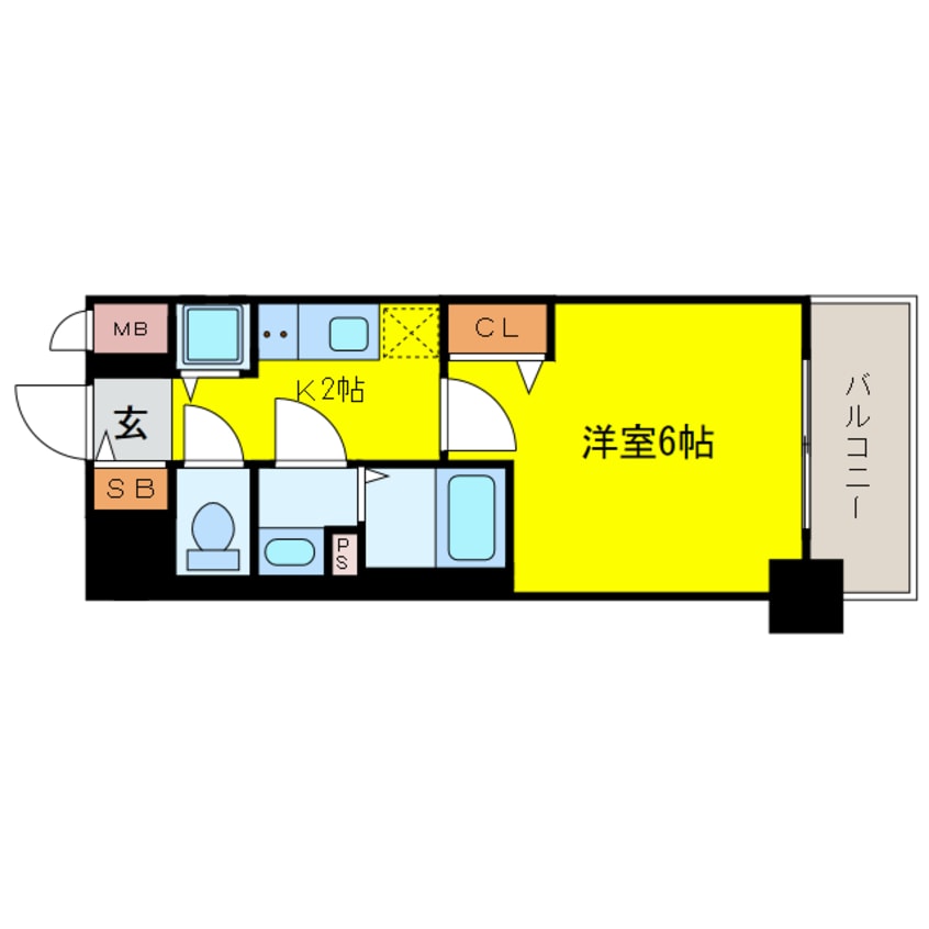 間取図 プレサンス塚本駅前