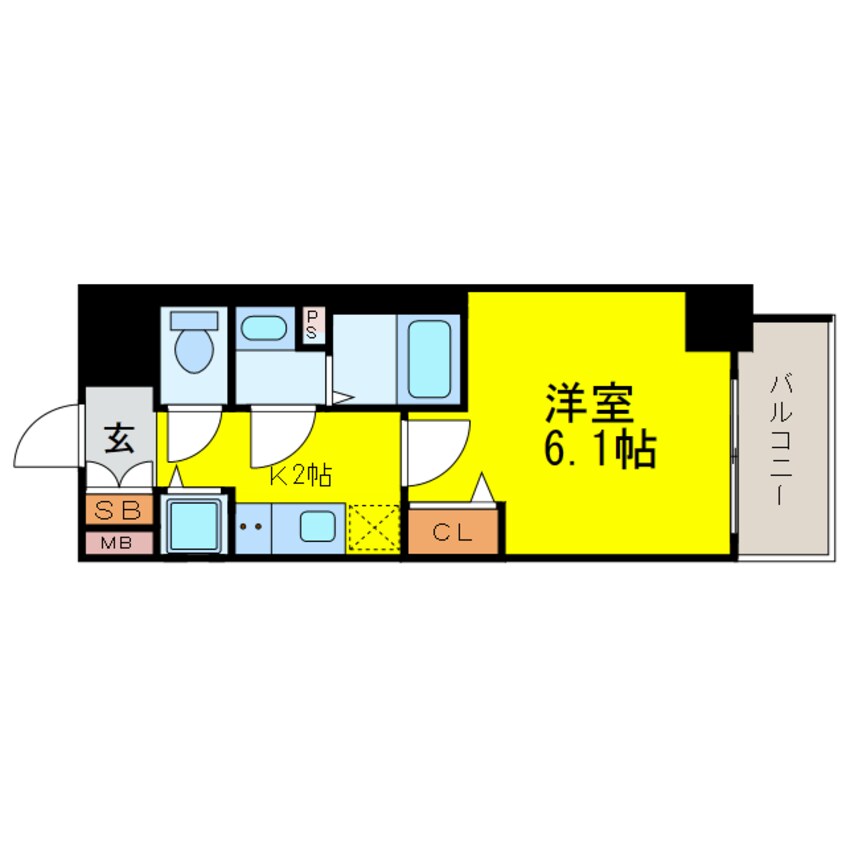 間取図 プレサンス塚本駅前