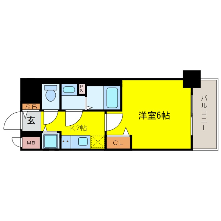 間取図 プレサンス塚本駅前