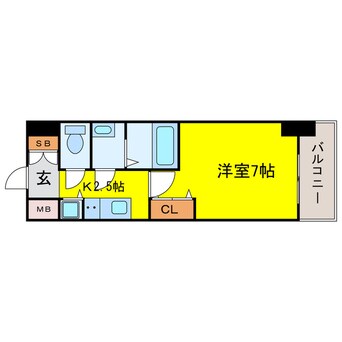 間取図 プレサンス大阪福島シエル