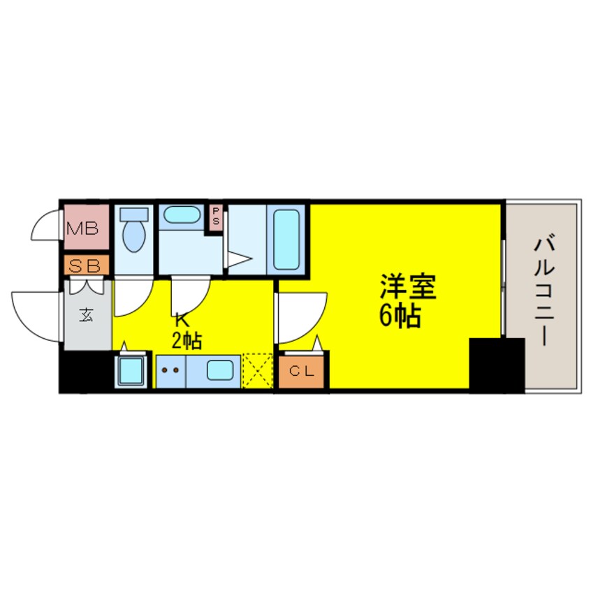 間取図 ララプレイス阿波座駅前フェリオ