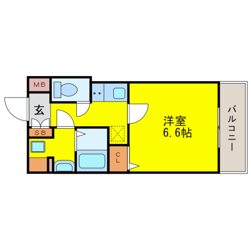 間取図 S-RESIDENCE新大阪Ridente