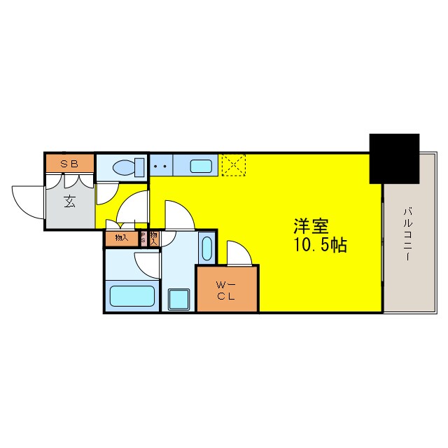 間取り図 ザ・パークハビオ堂島