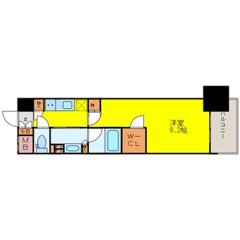 間取図 ザ・パークハビオ堂島