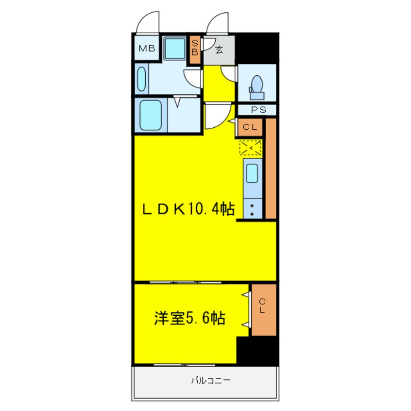 間取図 サンセール海老江