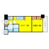 スプランディッド新大阪キャトル 1DKの間取り