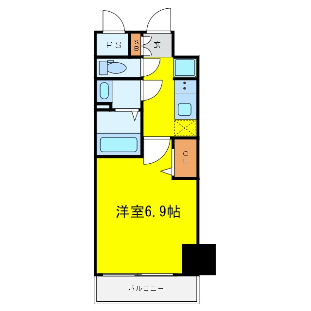 間取り図 プレサンス阿波座駅前