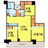 グランドメゾン新梅田タワー 3LDKの間取り