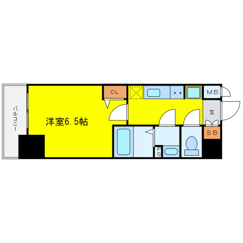 間取図 プレサンス梅田北ディア