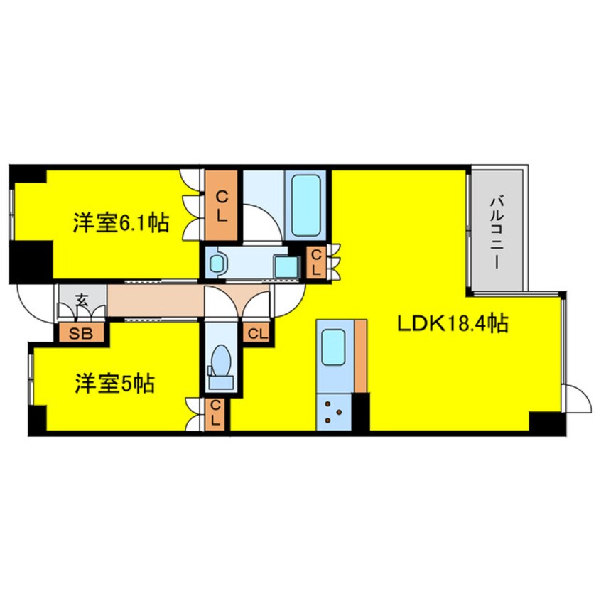 間取図 ユニハイム福島野田レジデンス