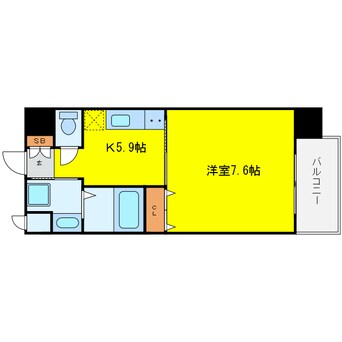 間取図 アール大阪リュクス