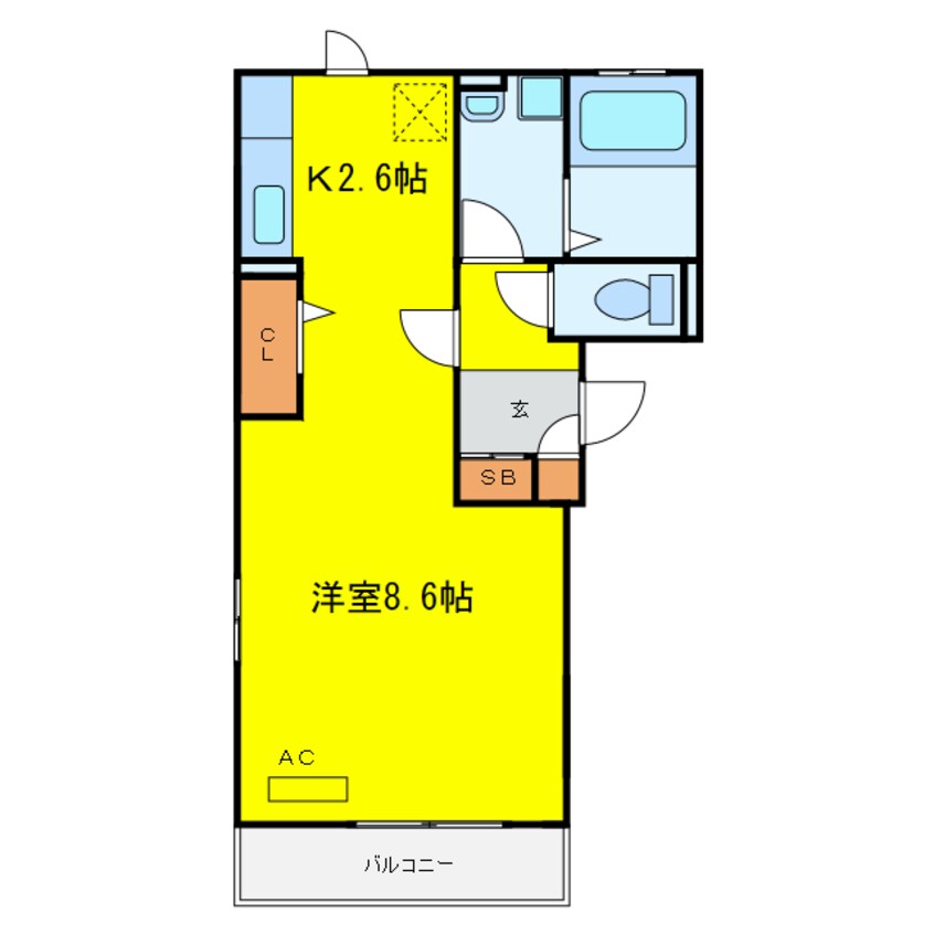 間取図 ロシュコート福島