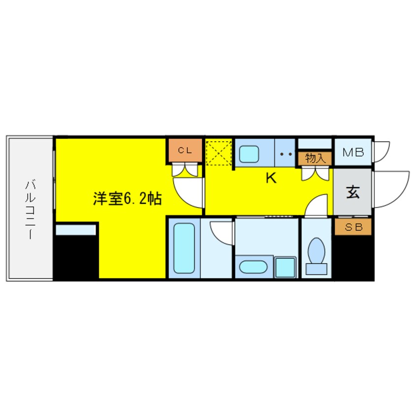 間取図 リーガル南船場Ⅲ