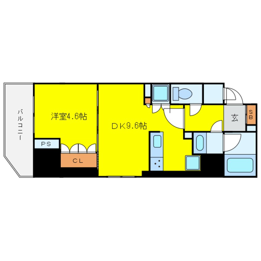 間取図 リーガル南船場Ⅲ