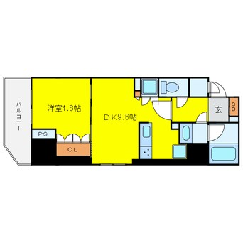 間取図 リーガル南船場Ⅲ