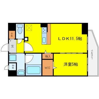 間取図 ルアナ北梅田