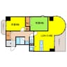 ノイメゾン京町堀 2LDKの間取り