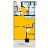 ブランズタワー梅田North 1LDKの間取り