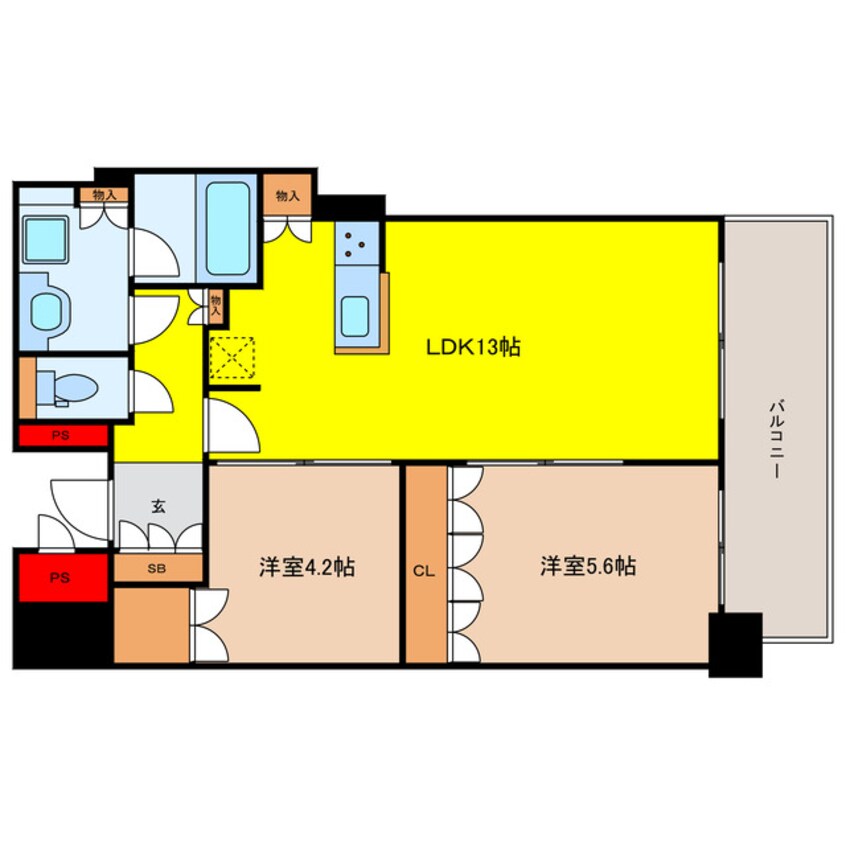 間取図 ブランズタワー梅田North