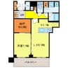 ブランズタワー梅田North 1LDK+Sの間取り