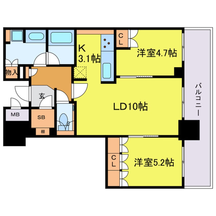 間取図 ブランズタワー梅田North