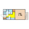 RIDGE姫島 1Kの間取り
