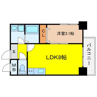 間取図 GRAND STEADY 新梅田