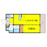 ディームス福島 1LDKの間取り