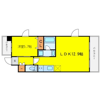 間取図 ディームス福島