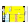 アプリーレ中之島 1LDK+Sの間取り