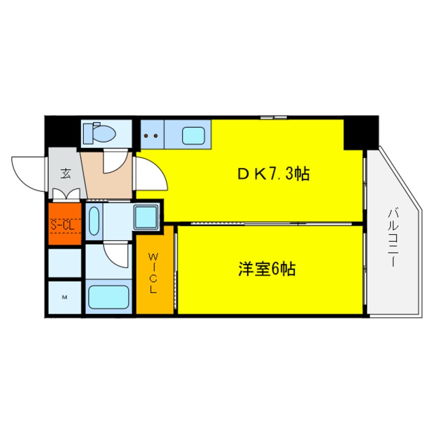 間取図 エステムコート新梅田