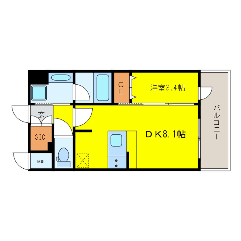 間取図 エステムコート梅田・天神橋Ⅳステーションフロント