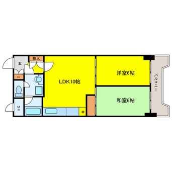 間取図 おおきに大阪天満サニーアパートメント