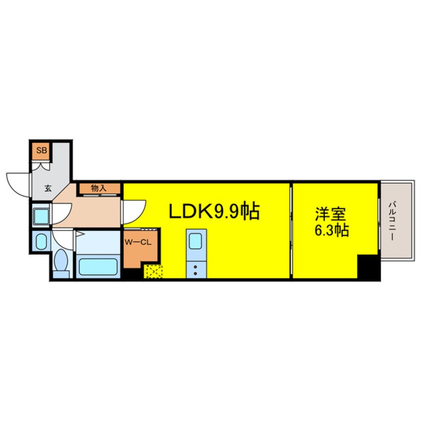 間取図 アーデン京町堀イースト
