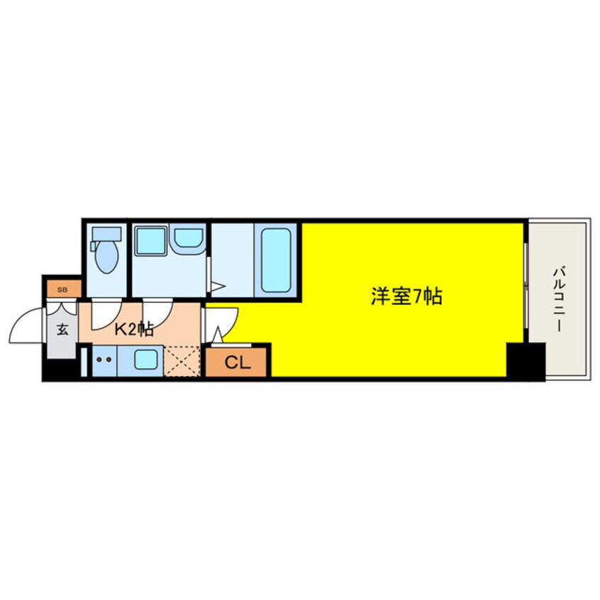 間取図 エスリード大阪クレストコート