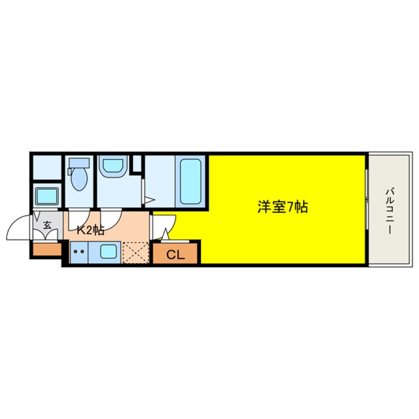 間取図 エスリード大阪クレストコート