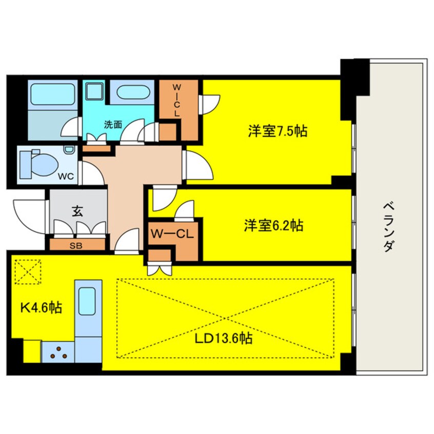 間取図 グランドメゾン新梅田タワーTHE CLUB RESIDENCE