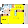 グランドメゾン新梅田タワーTHE CLUB RESIDENCE 2LDKの間取り